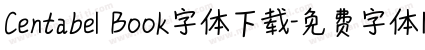 Centabel Book字体下载字体转换